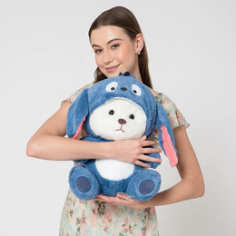 Blue Bunny Plush Teddy – Soft Fur Cuddly Toy for Kids & Gifting