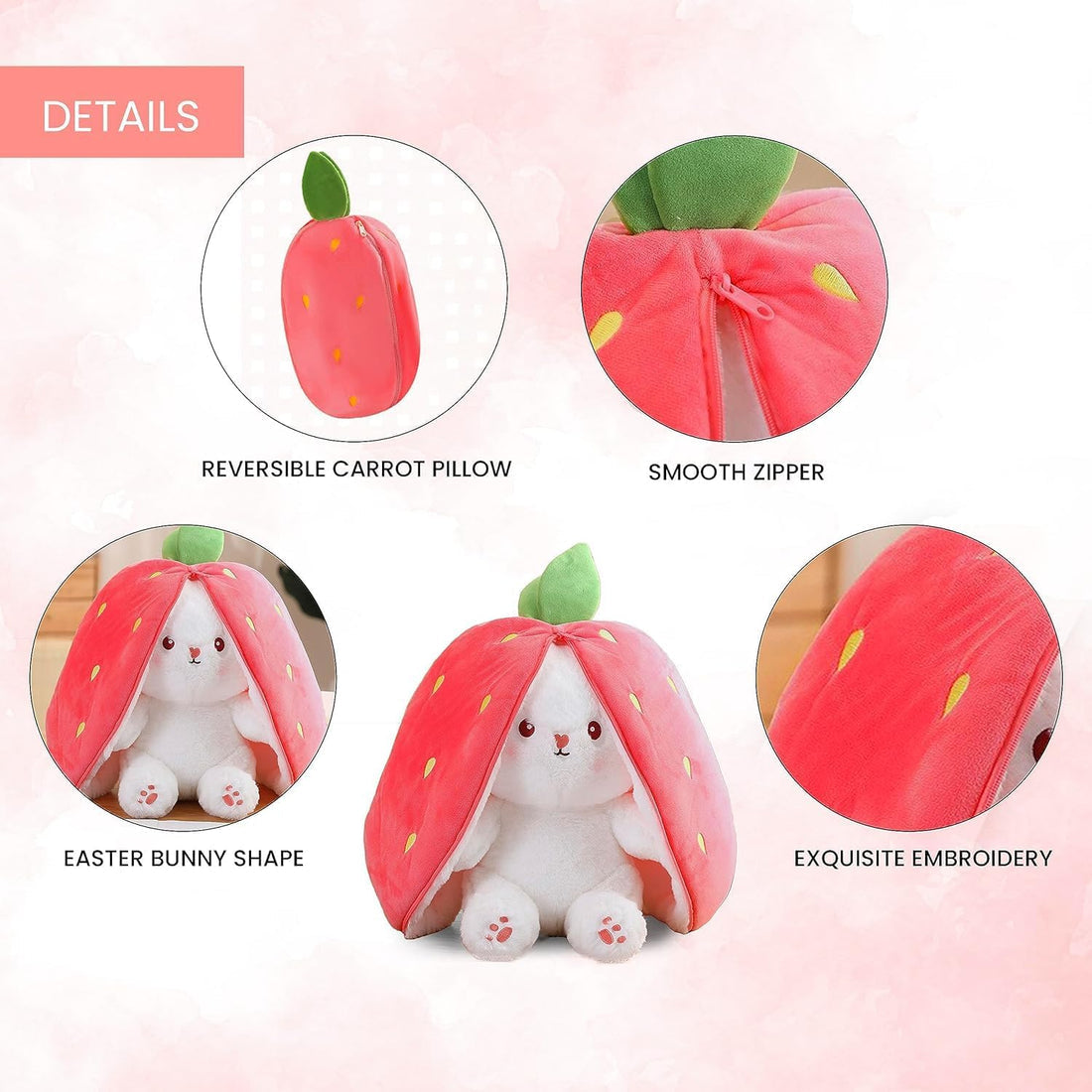 Strawberry Bunny Plush Teddy
