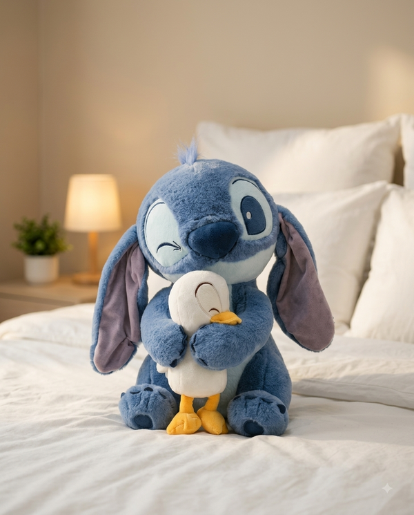 Stitch Hugging Duck Plush