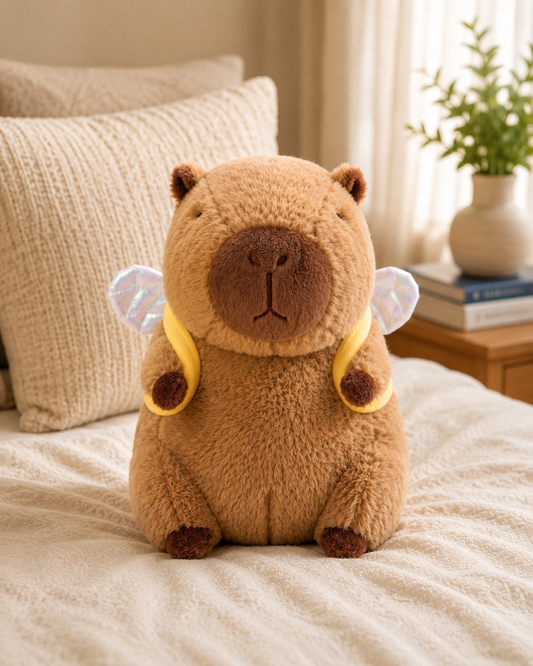 Capybara Bee Bag Plush Teddy
