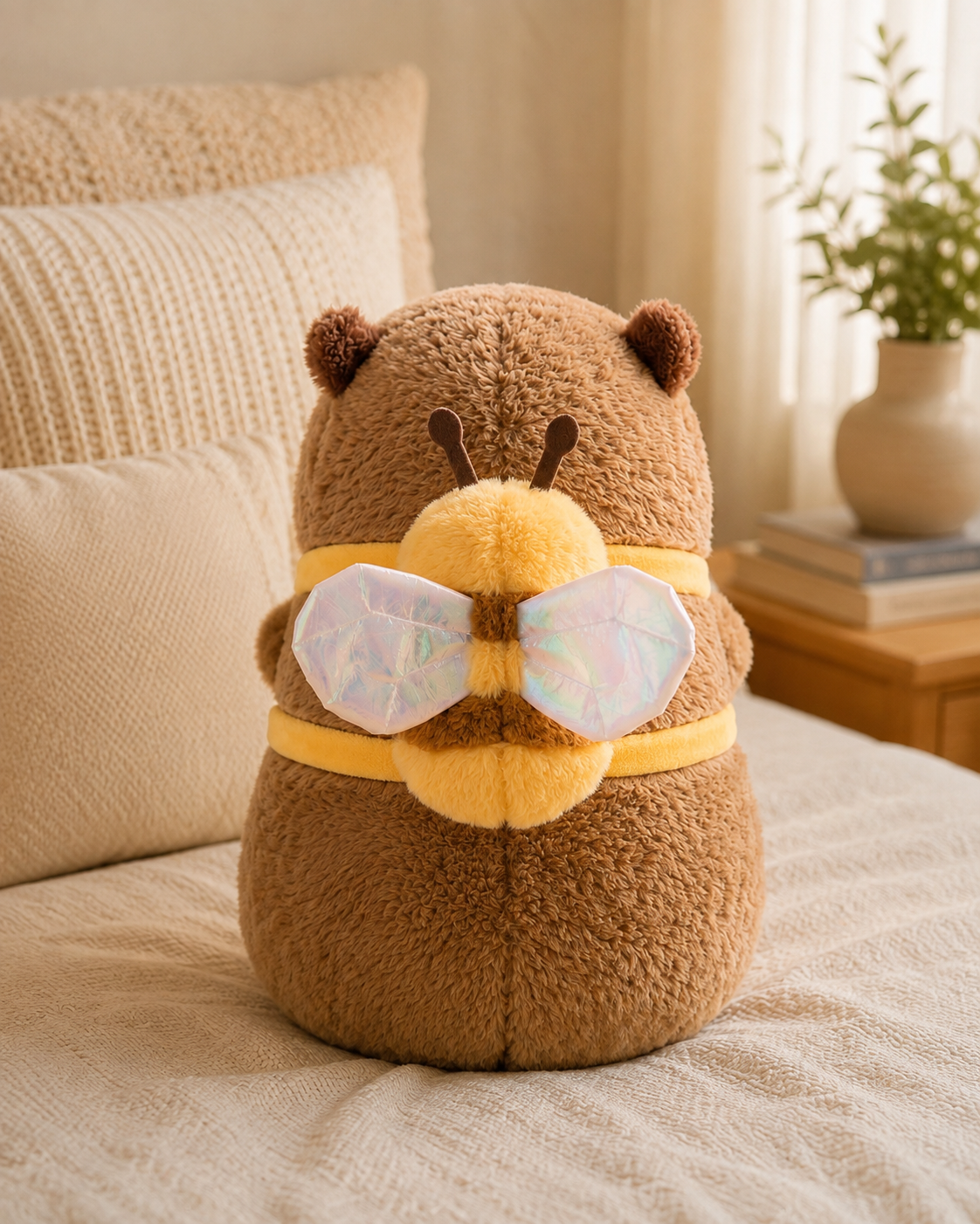 Capybara Bee Bag Plush Teddy