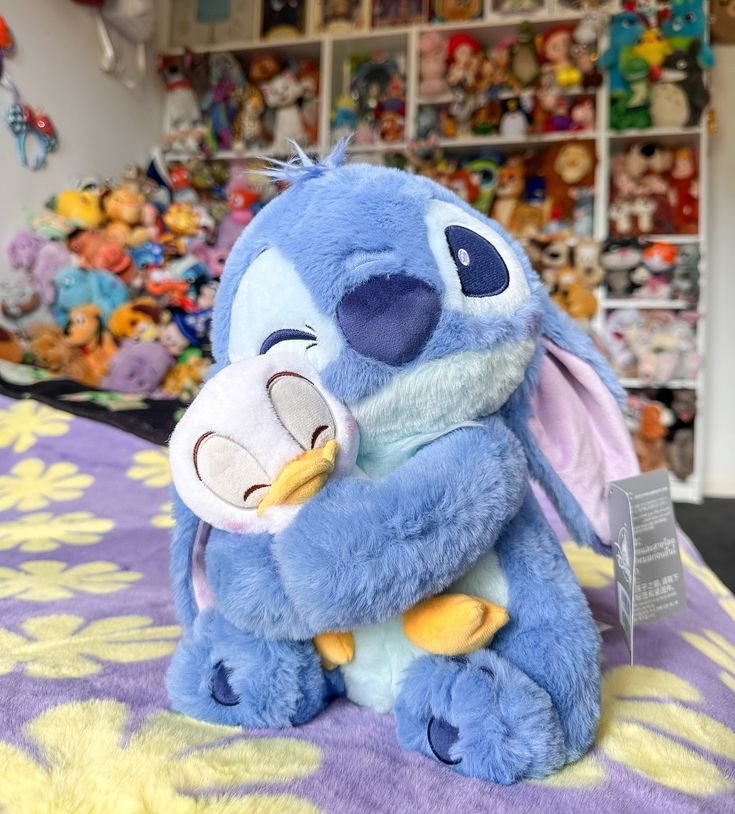 Stitch Hugging Duck Plush