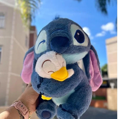 Stitch Hugging Duck Plush